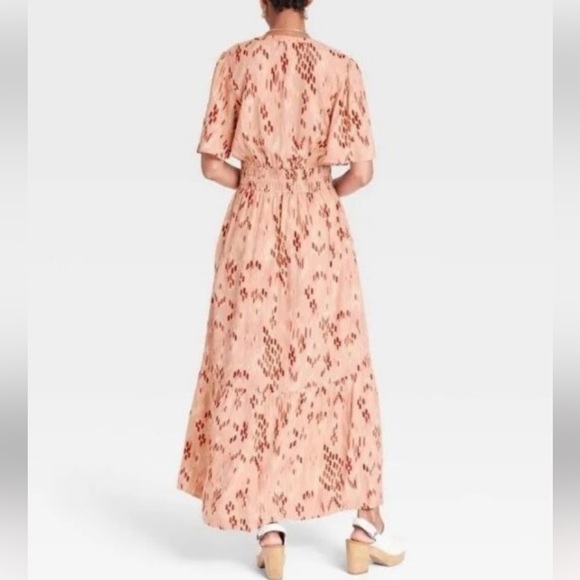 Pink Maxi Dress Southwestern Print Large Knox Rose NWOT - Picture 2 of 12